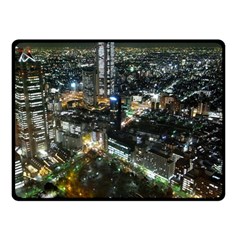 Tokyo Night Double Sided Fleece Blanket (small) 