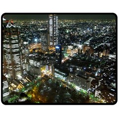 Tokyo Night Double Sided Fleece Blanket (medium) 