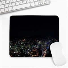 Seoul Night Lights Large Mousepads by trendistuff