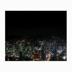 Seoul Night Lights Small Glasses Cloth by trendistuff