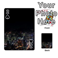 Seoul Night Lights Playing Cards 54 Designs  by trendistuff