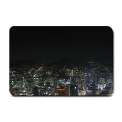 Seoul Night Lights Small Doormat  by trendistuff