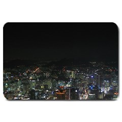 Seoul Night Lights Large Doormat  by trendistuff