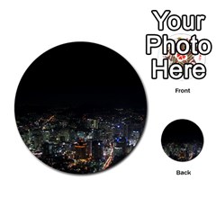 Seoul Night Lights Multi-purpose Cards (round)  by trendistuff