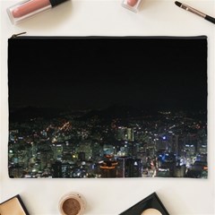 Seoul Night Lights Cosmetic Bag (xxxl)  by trendistuff