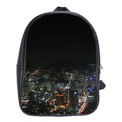 Seoul Night Lights School Bags (xl)  by trendistuff