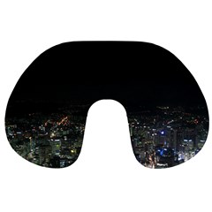 Seoul Night Lights Travel Neck Pillows by trendistuff