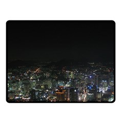 Seoul Night Lights Double Sided Fleece Blanket (small) 