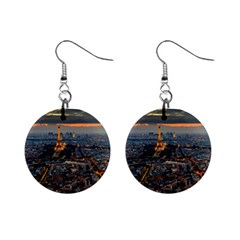 Paris From Above Mini Button Earrings by trendistuff