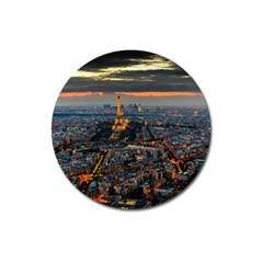 Paris From Above Magnet 3  (round) by trendistuff