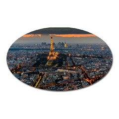 Paris From Above Oval Magnet by trendistuff