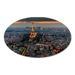 PARIS FROM ABOVE Oval Magnet Front