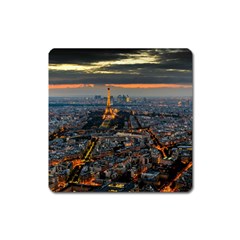 Paris From Above Square Magnet by trendistuff