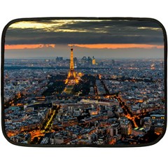 Paris From Above Double Sided Fleece Blanket (mini)  by trendistuff