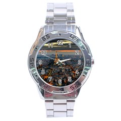 Paris From Above Stainless Steel Men s Watch by trendistuff