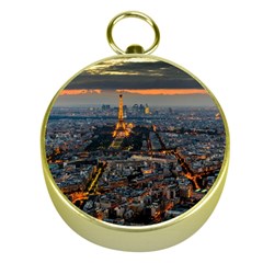 Paris From Above Gold Compasses by trendistuff