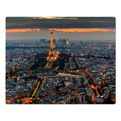 Paris From Above Double Sided Flano Blanket (large) 