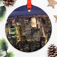 New York 1 Ornament (round)  by trendistuff