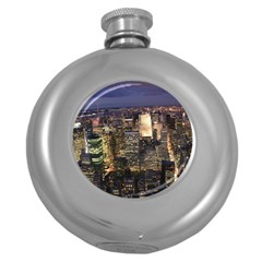 New York 1 Round Hip Flask (5 Oz) by trendistuff