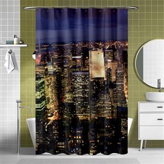 New York 1 Shower Curtain 48  X 72  (small) 