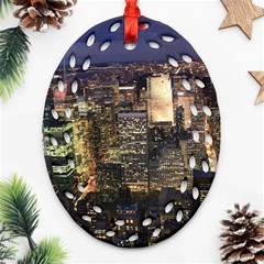 New York 1 Ornament (oval Filigree) 