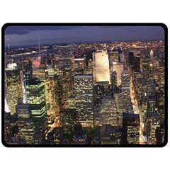 New York 1 Double Sided Fleece Blanket (large) 