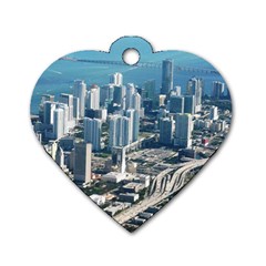 Miami Dog Tag Heart (two Sides) by trendistuff