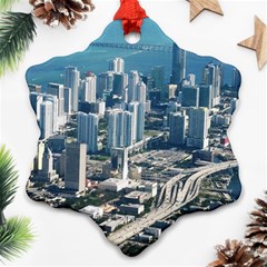 Miami Snowflake Ornament (2-side) by trendistuff