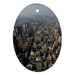 Manhattan 2 Ornament (oval)  by trendistuff