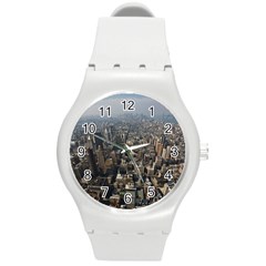 Manhattan 2 Round Plastic Sport Watch (m) by trendistuff