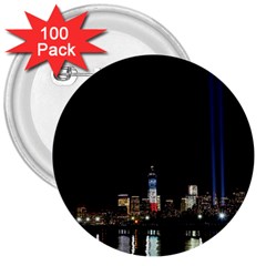 Manhattan 1 3  Buttons (100 Pack) 