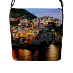 MANAROLA ITALY Flap Messenger Bag (L) 