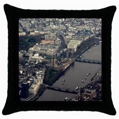 London Throw Pillow Cases (black) by trendistuff