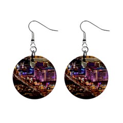 LAS VEGAS 2 Mini Button Earrings