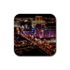 Las Vegas 2 Rubber Coaster (square)  by trendistuff