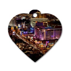 LAS VEGAS 2 Dog Tag Heart (Two Sides)