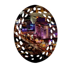 Las Vegas 2 Oval Filigree Ornament (2-side)  by trendistuff