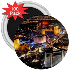 Las Vegas 1 3  Magnets (100 Pack) by trendistuff