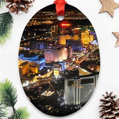 Las Vegas 1 Oval Ornament (two Sides) by trendistuff