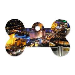 Las Vegas 1 Dog Tag Bone (two Sides) by trendistuff