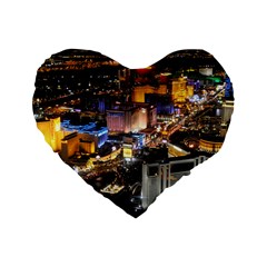 Las Vegas 1 Standard 16  Premium Flano Heart Shape Cushions