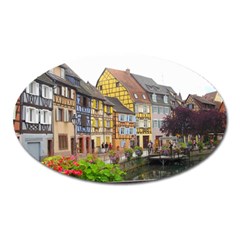 Colmar France Oval Magnet by trendistuff