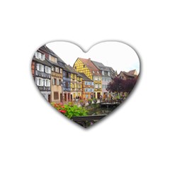 Colmar France Heart Coaster (4 Pack)  by trendistuff