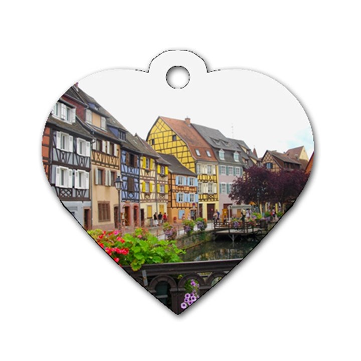 COLMAR FRANCE Dog Tag Heart (Two Sides)