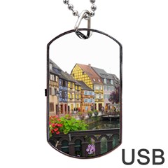 Colmar France Dog Tag Usb Flash (one Side) by trendistuff