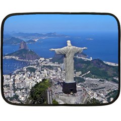 Christ On Corcovado Fleece Blanket (mini) by trendistuff