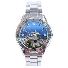 Christ On Corcovado Stainless Steel Men s Watch by trendistuff