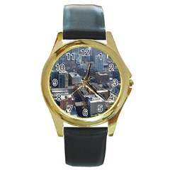 Chicago Round Gold Metal Watches by trendistuff