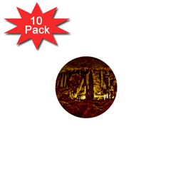 Volcano Cave 1  Mini Buttons (10 Pack) 