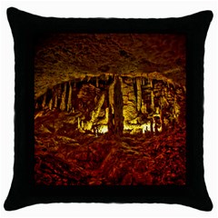 Volcano Cave Throw Pillow Cases (black) by trendistuff